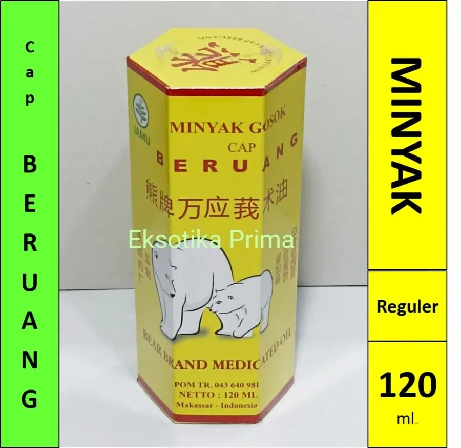 Minyak Gosok Cap Beruang Reguler 120 ml